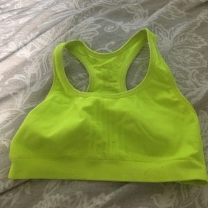 neon sports bra